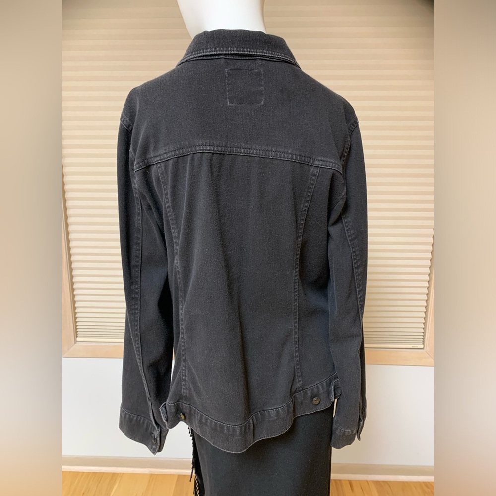 Gloria Vanderbilt Women’s Size L Black Jacket - Picture 2 of 6
